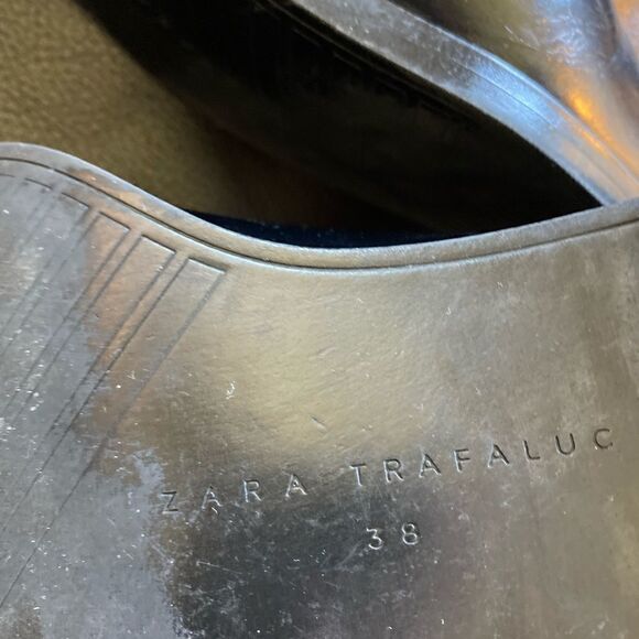 #300 ZARA black studded cut out ankle booties - Picture 6 of 6